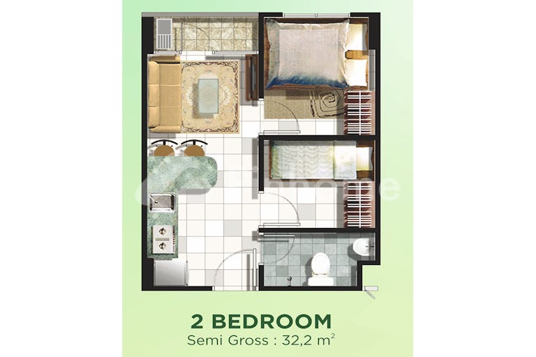 serpong green view apartment - 35
