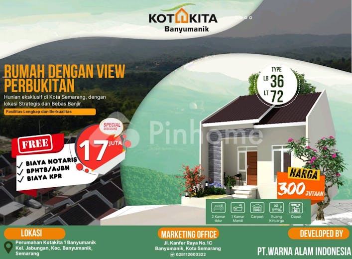 dijual rumah kota kita 1 banyumanik semarang di jabungan - 1