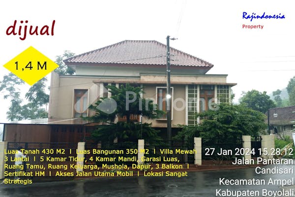 dijual rumah villa mewah ampel kab boyolali di candisari - 1