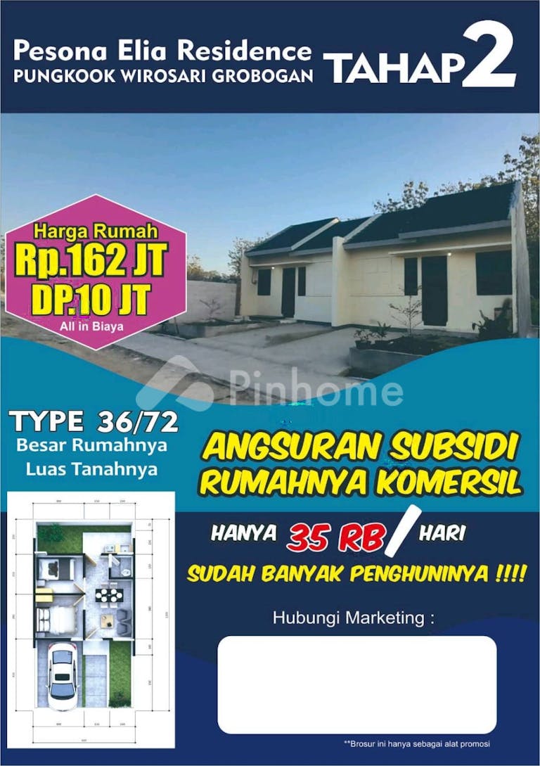 dijual rumah rumah subsidi wirosari di tanjungrejo - 2