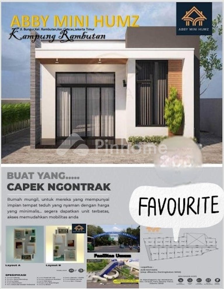 dijual rumah harga ekonomis di taman mini - 1