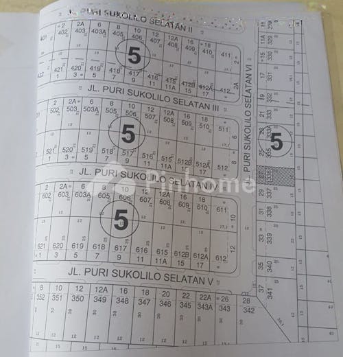 dijual tanah residensial perumahan elite surabaya timur di puri galaxy - 3