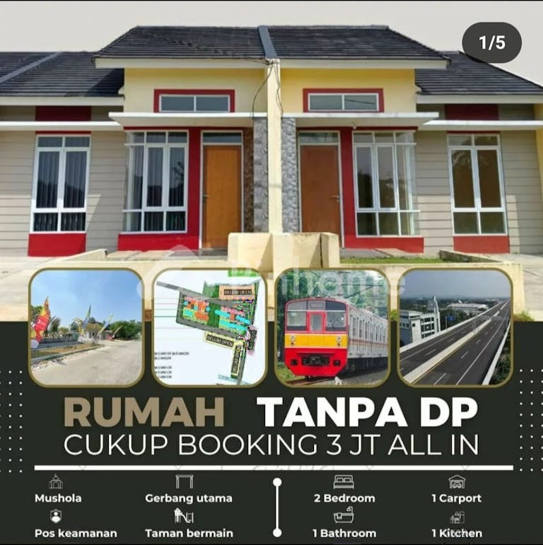 dijual rumah cukup 3 juta all in di jln kencana 2 tanah sareal kota bogor - 1