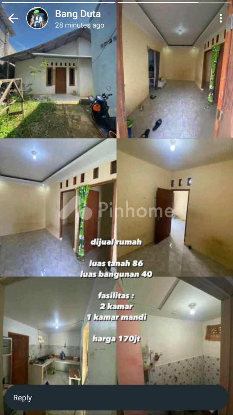 dijual rumah 2kt 86m2 di ciluar