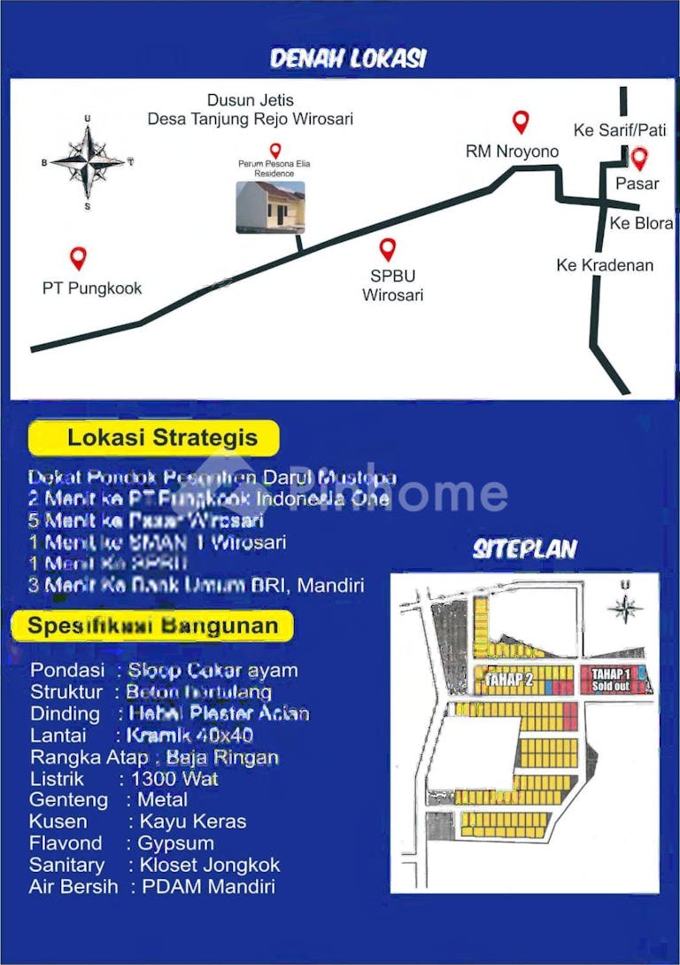 dijual rumah rumah subsidi wirosari di tanjungrejo - 1