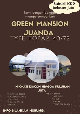 dijual rumah green mansion juanda di banjarkemuning  banjar kemuning - 15