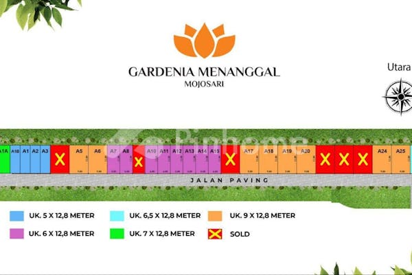 dijual tanah komersial dekat gor gadjah mada di menanggal mojosari mojokerto - 6