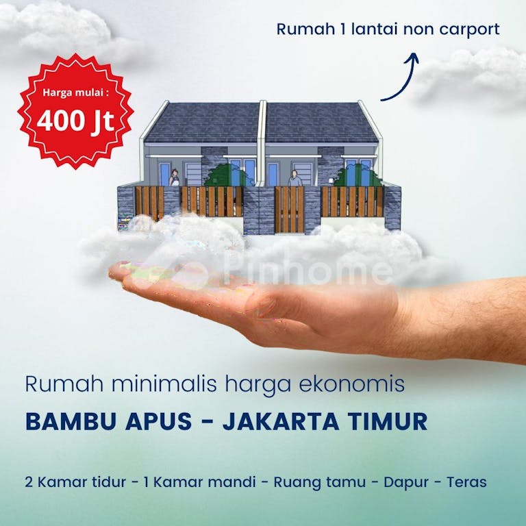 dijual rumah murah bambu apus jakarta timur di bambu apus raya - 2