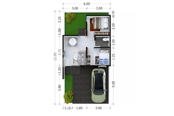 dijual rumah surya breeze the garden di surya breeze the garden - 2