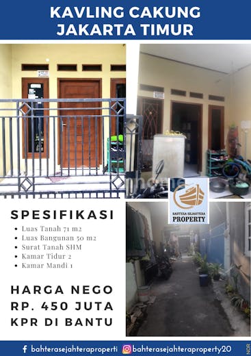 dijual rumah cakung di jln smu - 2