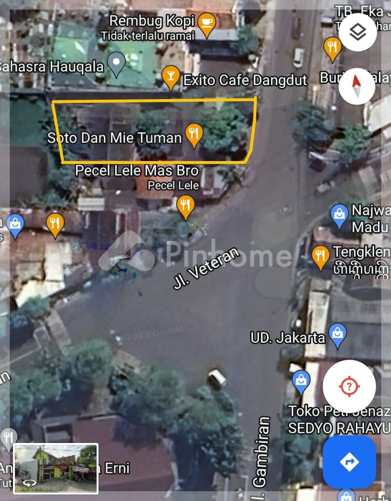 dijual tanah komersial dijual tanah luas di jogja kota di umbulharjo - 1