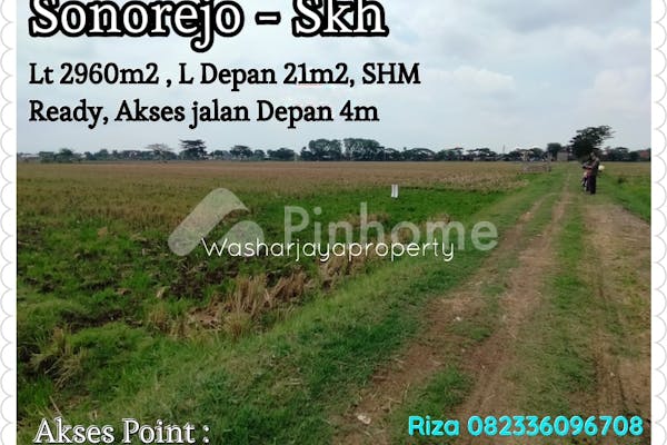 dijual tanah komersial sawah zona kuning sukoharjo di sonorejo - 6