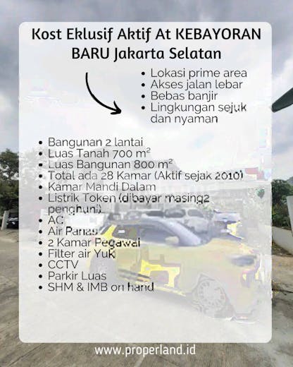 dijual rumah lokasi strategis di kebayoran baru - 9