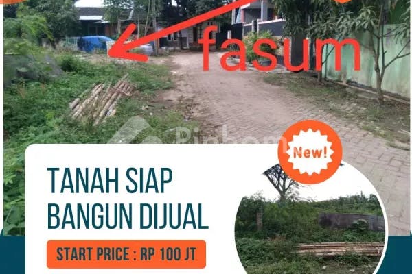 dijual tanah residensial 100 meter lokasi strategis di perumahan bumi indah permai - 1