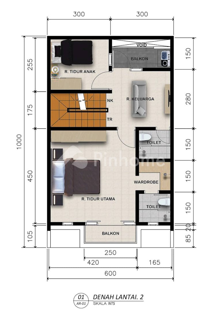 dijual rumah 3kt 62m2 di jalan senton - 5