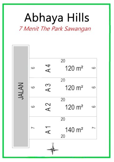 dijual tanah komersial jual tanah murah 14 menit tol pamulang  shm di sawangan - 5