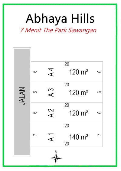 dijual tanah komersial jual tanah murah 14 menit tol pamulang  shm di sawangan - 5