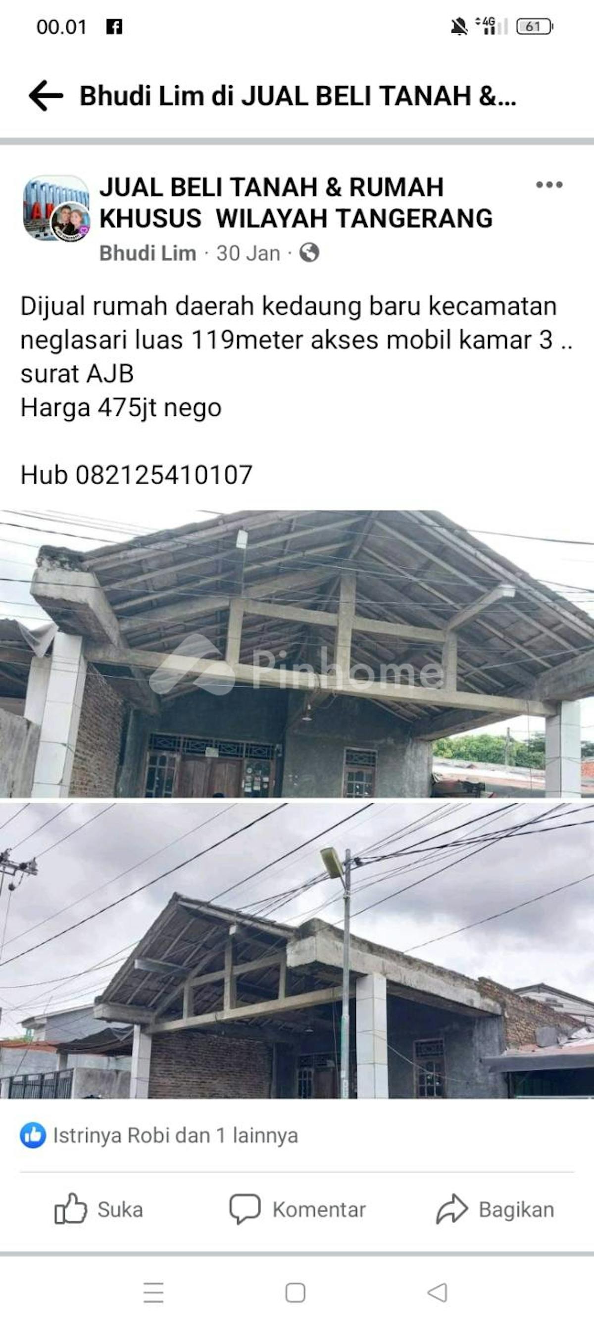 Dijual Rumah di Jl. Iskandar Muda - Gambar 1