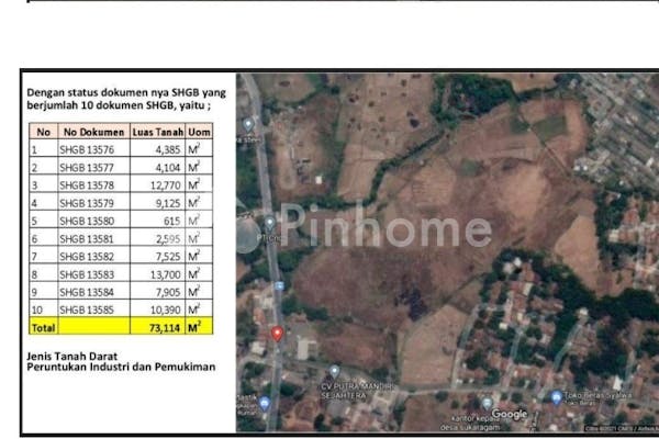 dijual tanah komersial 73114m2 di desa sukaragam - 2
