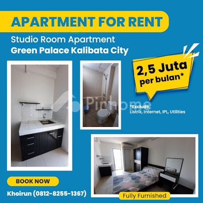 disewakan apartemen studio di green palace kalibata city - 2