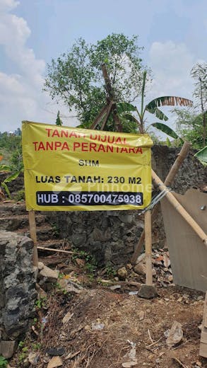 dijual tanah komersial 230m2 di jl jrobang indah no 9 - 1