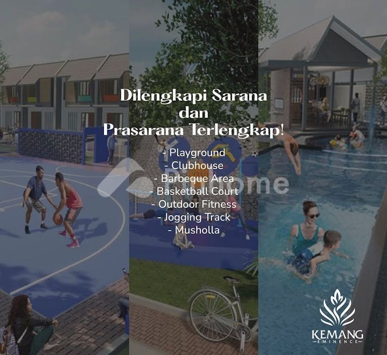 dijual rumah baru cuma 2 5 juta bisa punya rumah tanpa dp   free semua biaya nempel jalan raya di jl  raya kemang  bogor - 5