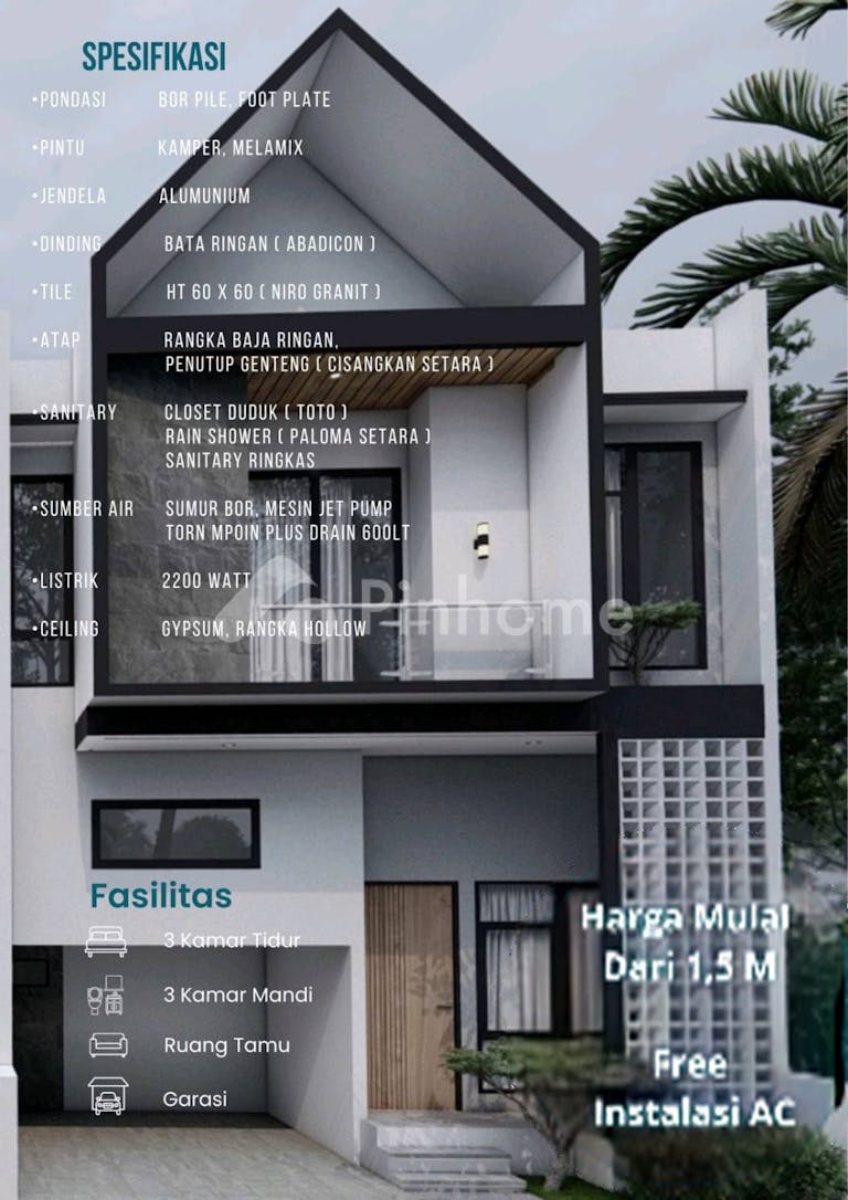 dijual rumah 3kt 77m2 di jagakarsa - 3