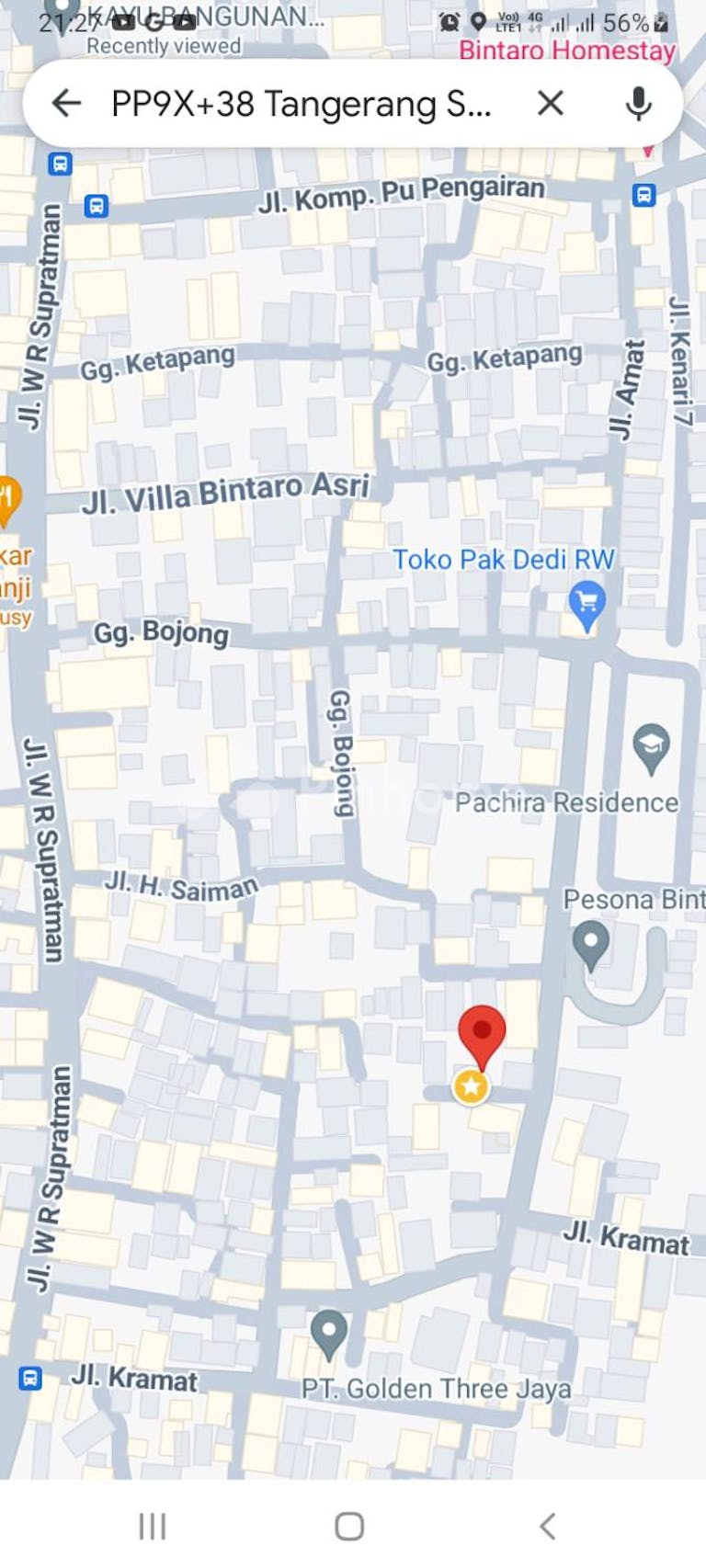 disewakan rumah petakan nyaman strategis di jalan amat rt 04 rw 10 - 12