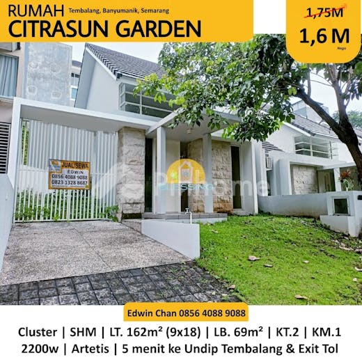 dijual rumah murah cluster dekat undip dan exit tol di citrasun garden  tembalang  semarang - 1