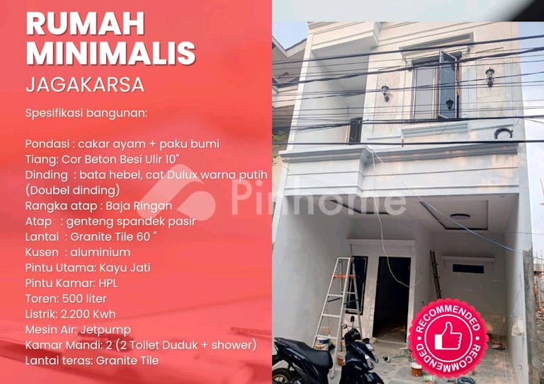 dijual rumah jagakarsa 2 5 lantai rooftop 675 juta di pepaya raya - 2