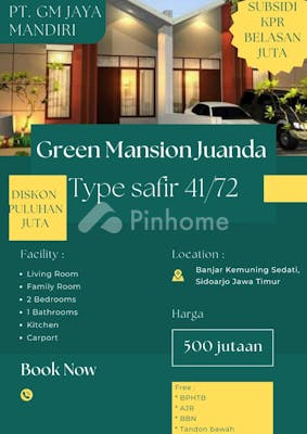 dijual rumah green mansion juanda di banjarkemuning  banjar kemuning - 14