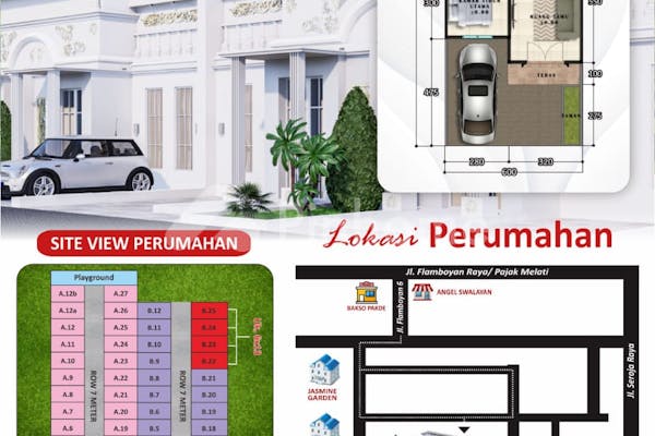 dijual rumah villa dekat inti kota di jl  flamboyan 6 - 5