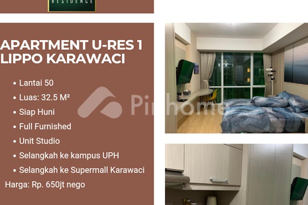 dijual apartemen studio full furnish di apartment u residence tower 1 - 11