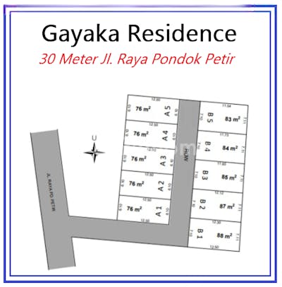 dijual tanah residensial kavling shm bojongsari depok  dekat jalan raya di jl  raya pd  petir 5 18  pd  petir  kec  bojongsari  kota depok  jawa barat 16517 - 2