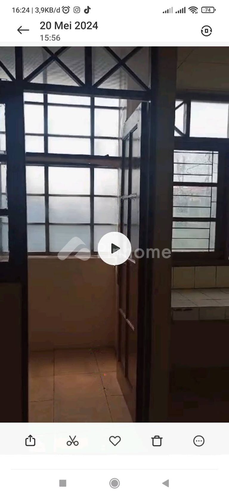 disewakan apartemen 21m2 di rumah susun petamburan - 2