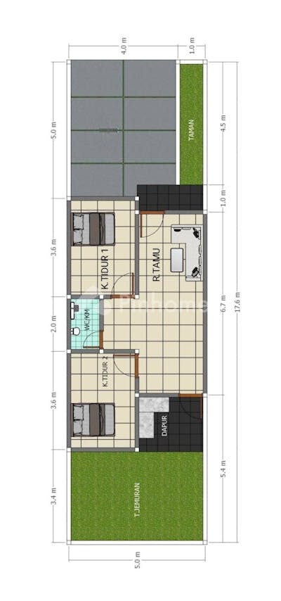 dijual rumah desain minimalis akses mudah dan lebar di pedurungan lor - 5