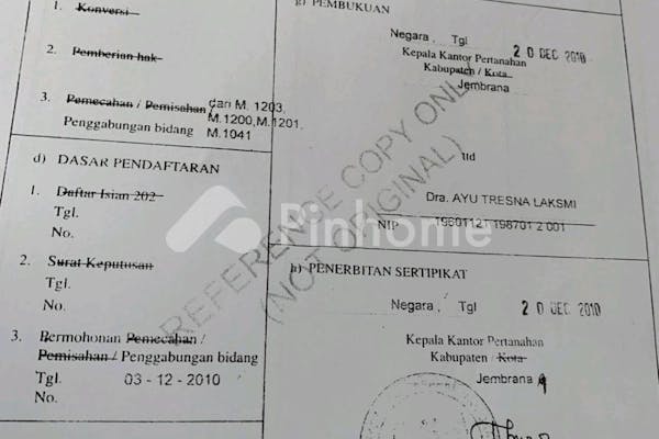 dijual tanah komersial los pantai medewi surfing di pekutatan - 14